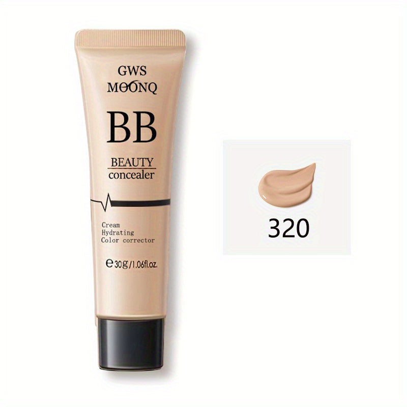 BB Cream, Nude Makeup Waterproof Face Foundation Liquid, Beauty Concealer, Oil Control Long-lasting Brightening BB Cream Cosmetics