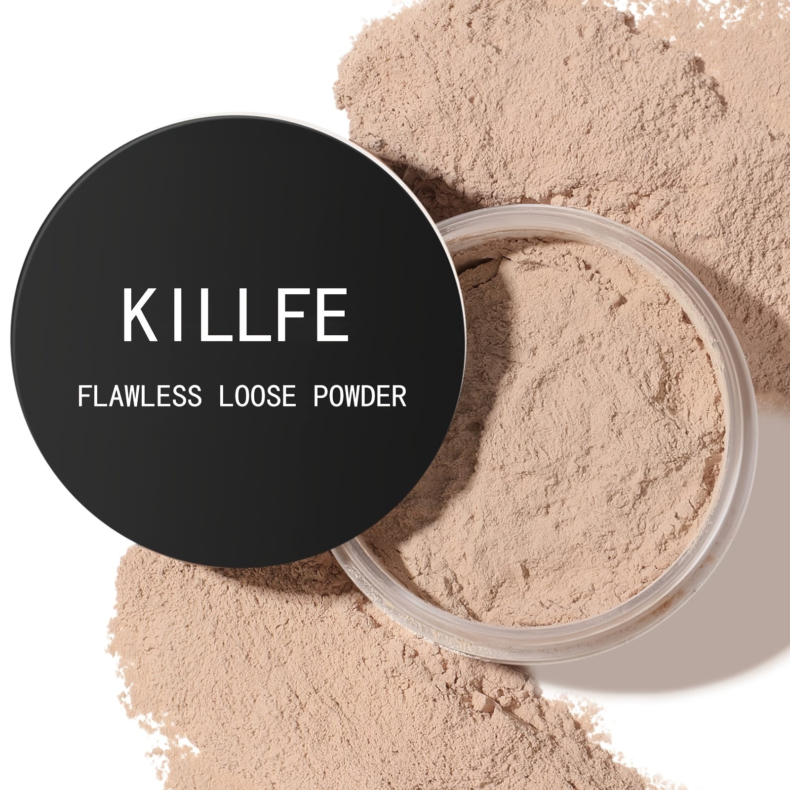 Long-Lasting Oil Control Loose Face Powder - Translucent, Shine-Free, Matte Finishing Powder for Setting Foundation Makeup