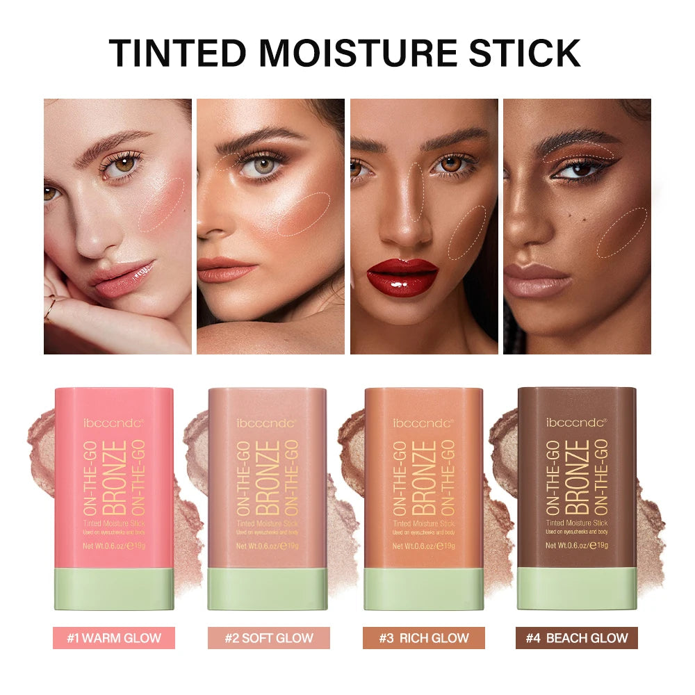 Pixi Multi-function Blush Stick Eyeshadow Cheek Blusher Tinted Cream Moisturize Waterproof Long Lasting Rendering Skin Makeup