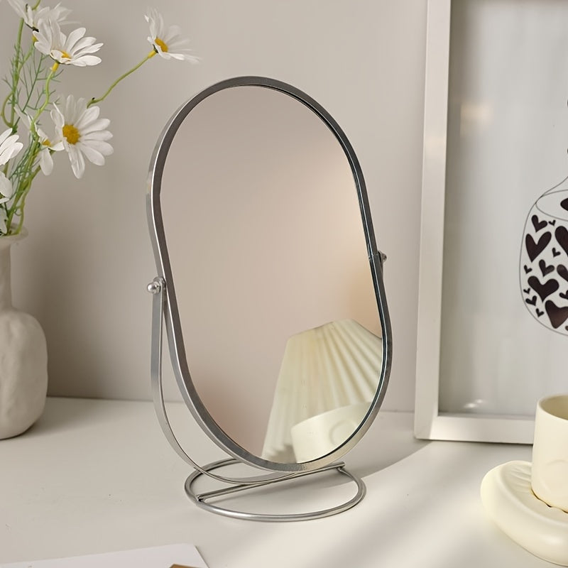 DONGZHANGGUI Elegant Vertical Makeup Mirror with HD Glass - Perfect for Bedroom, Vanity & Office Use