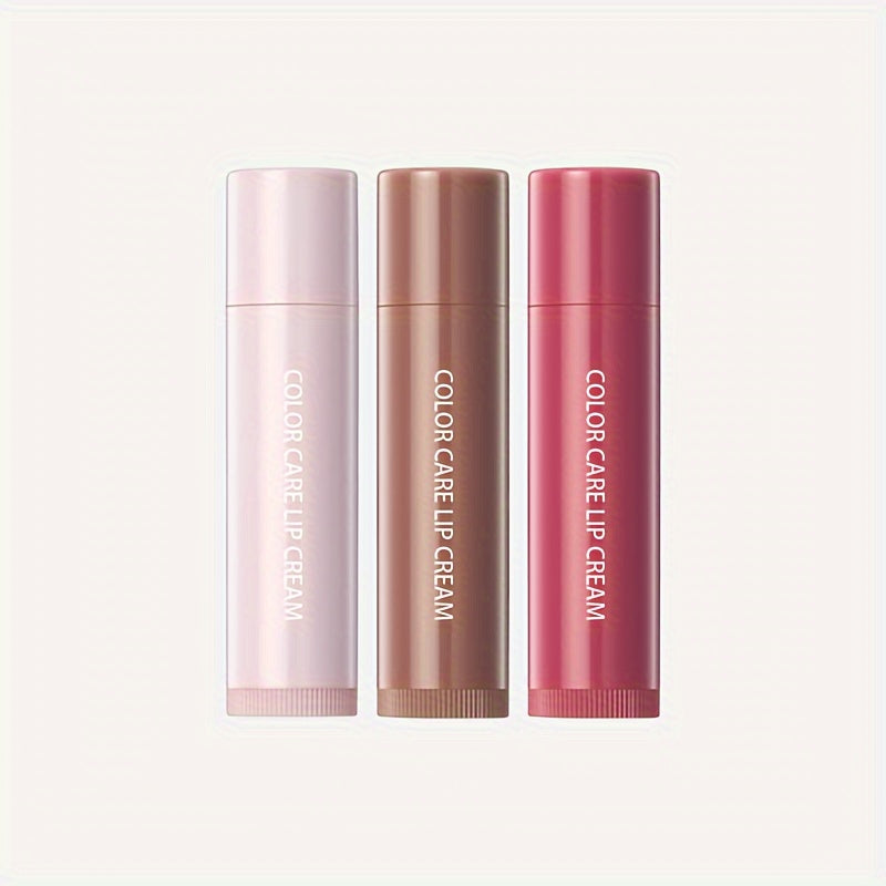 Hydrating Tinted Lip Balm With Plant Squalane - Long-Lasting Moisture, Non-Drying Formula For All Skin Types, Rose & Tea Shades Balsamo Labial Hidratante Lip Moisturizer with Plant Squalane